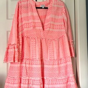 Mud Pie Pink Patterned Mini Dress